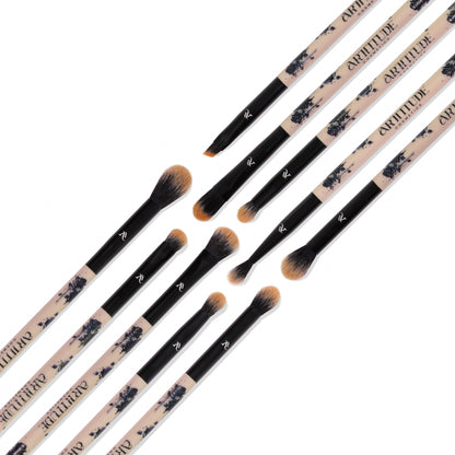Ink & Roses Eye Blending Brush Set - 10 Piece