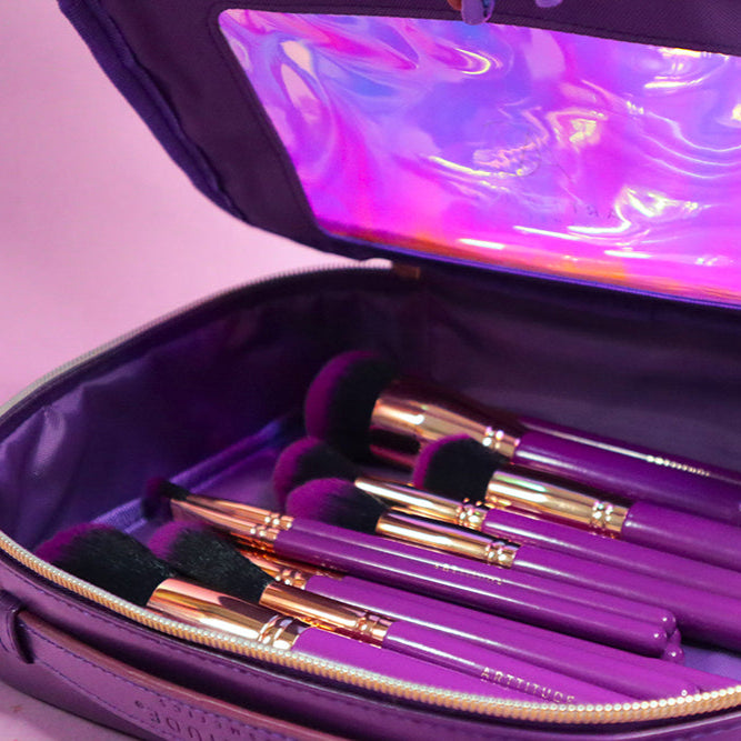 Holographic Purple Make-Up Bag