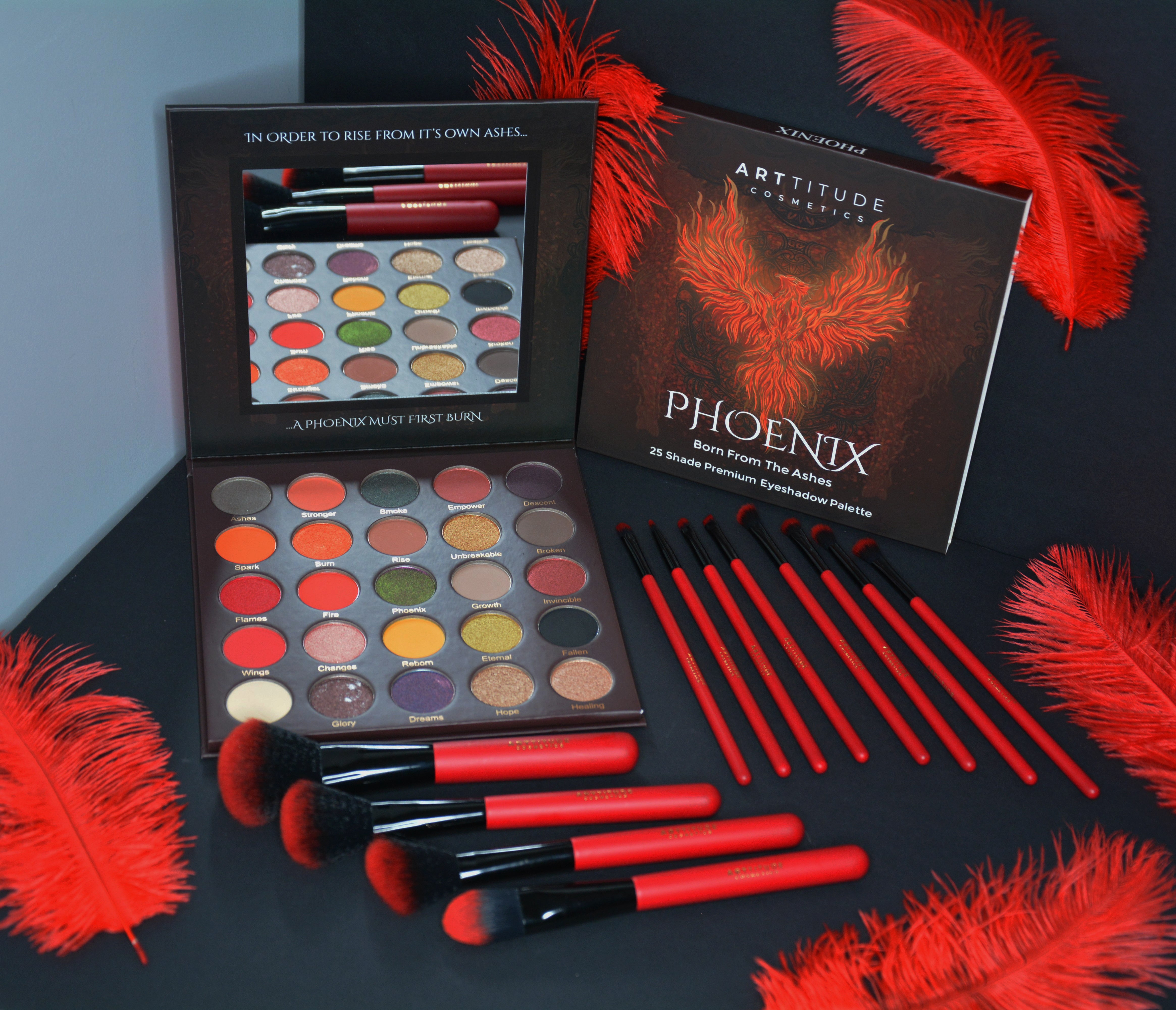 Phoenix Palette and 12 Piece Make-Up Brush Set